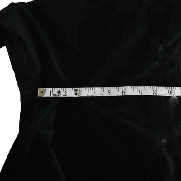 Banana Republic Skinny Velvet Pant Mid Rise Black Size 28 - Picture 9 of 11